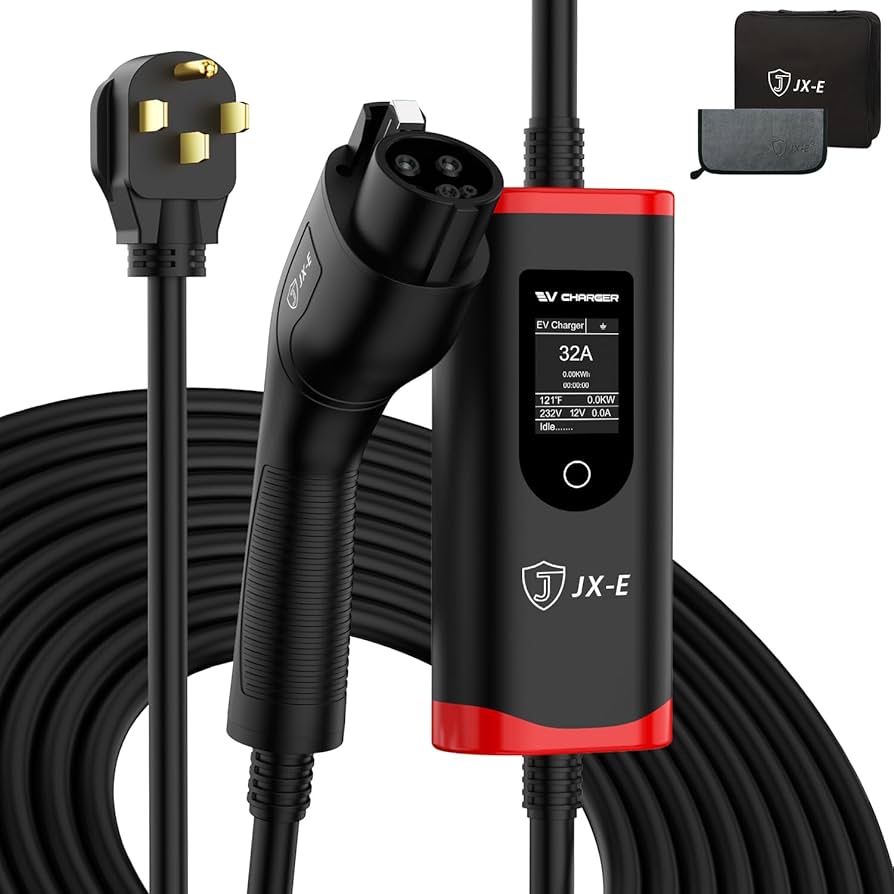 Eve AB Box JX-E Level 2 EV Charger, 32Amp 240V Portable Charging